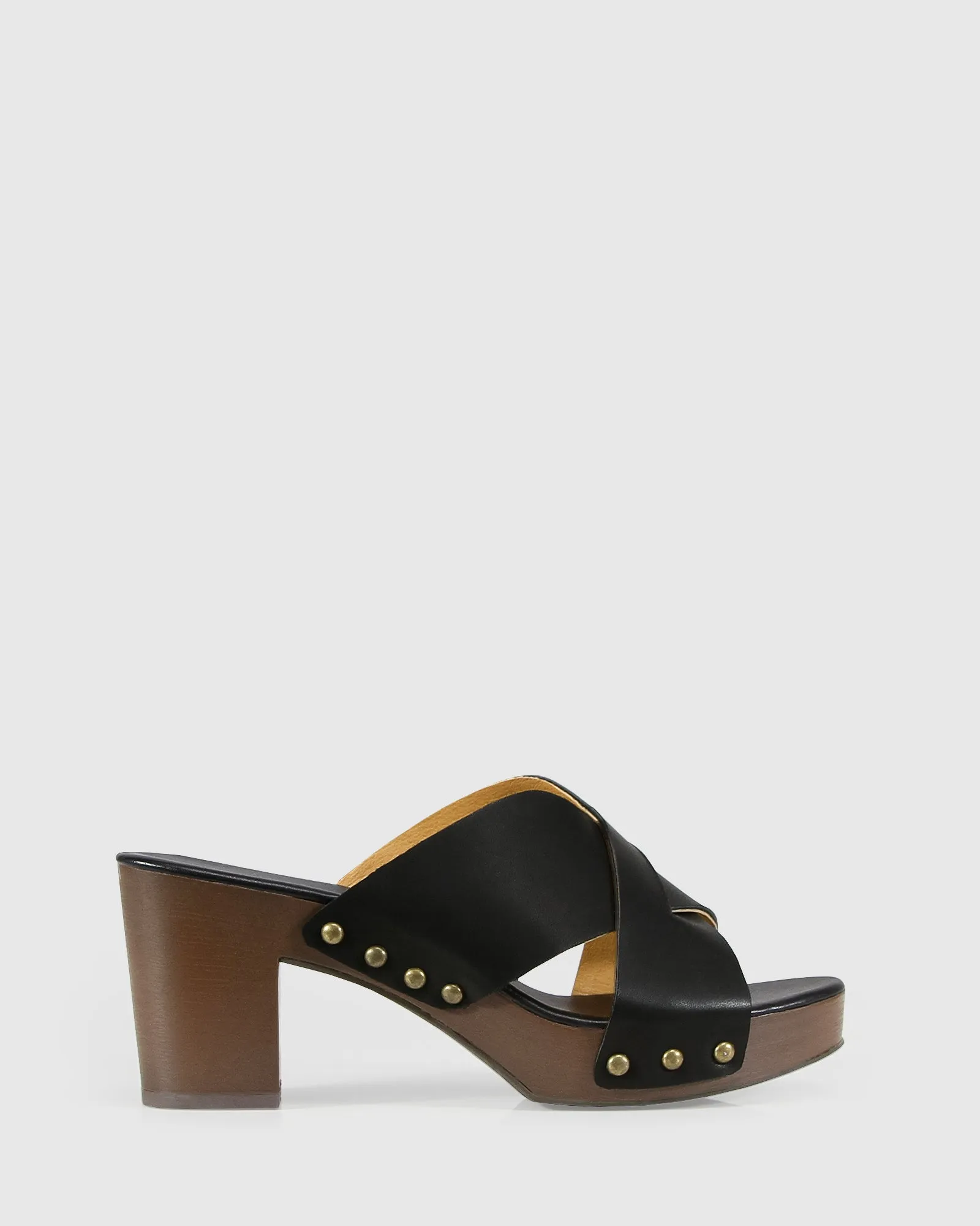 Midtown Clog Mule - Black/Chocolate