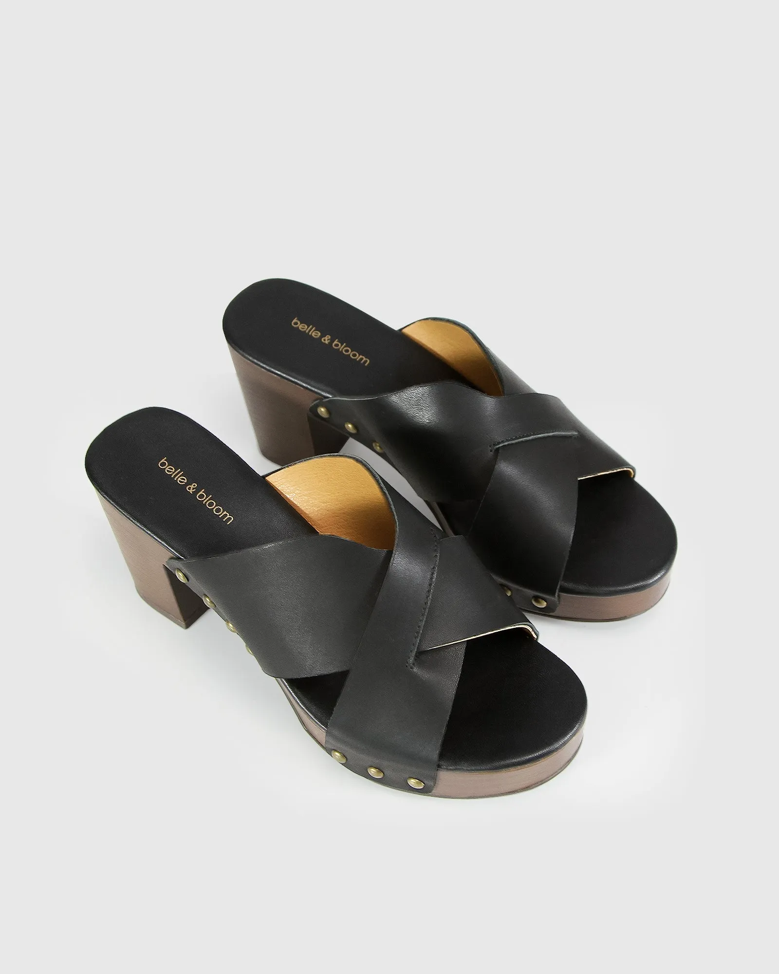 Midtown Clog Mule - Black/Chocolate