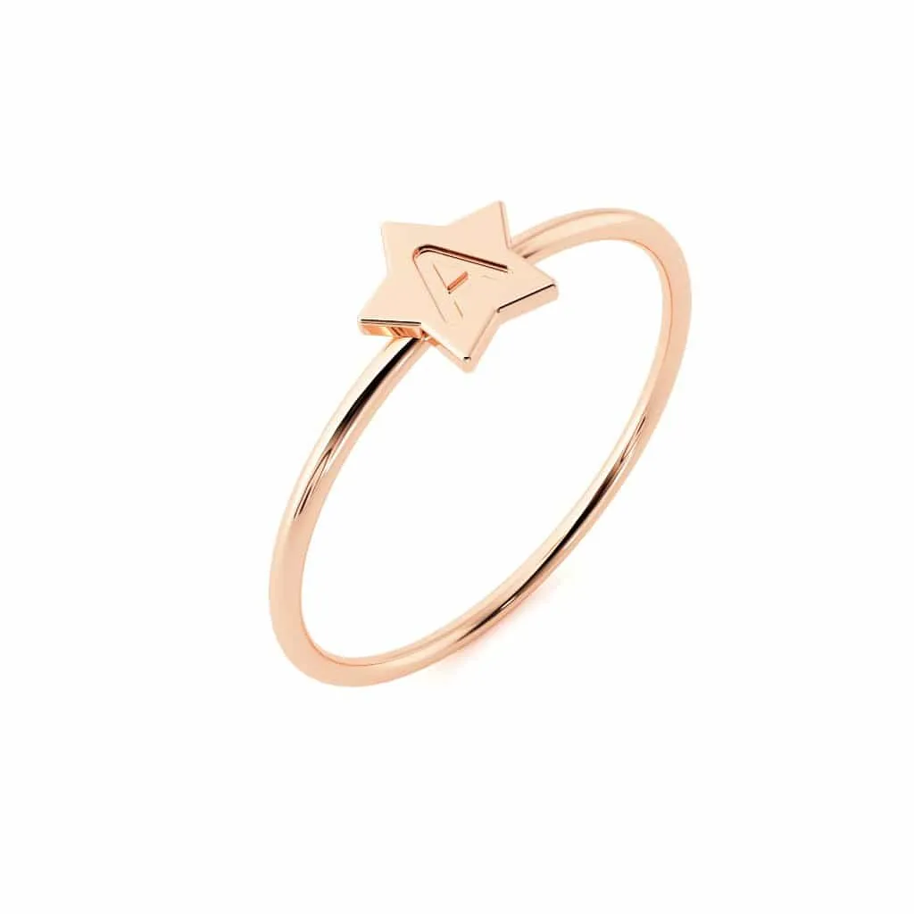 Moyen Initial Star Ring