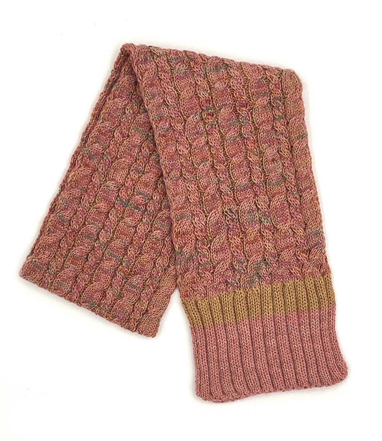 NEW! Kid's Alpaca Scarves - Braided - Sunny Swirl