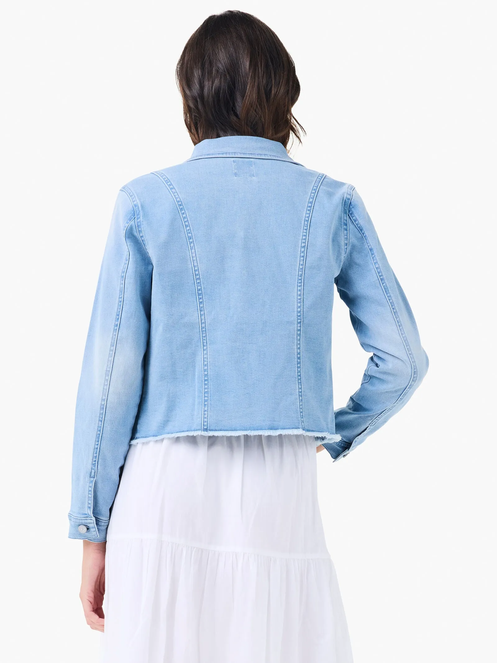 Nic   Zoe Fringe Detail Denim Jacket