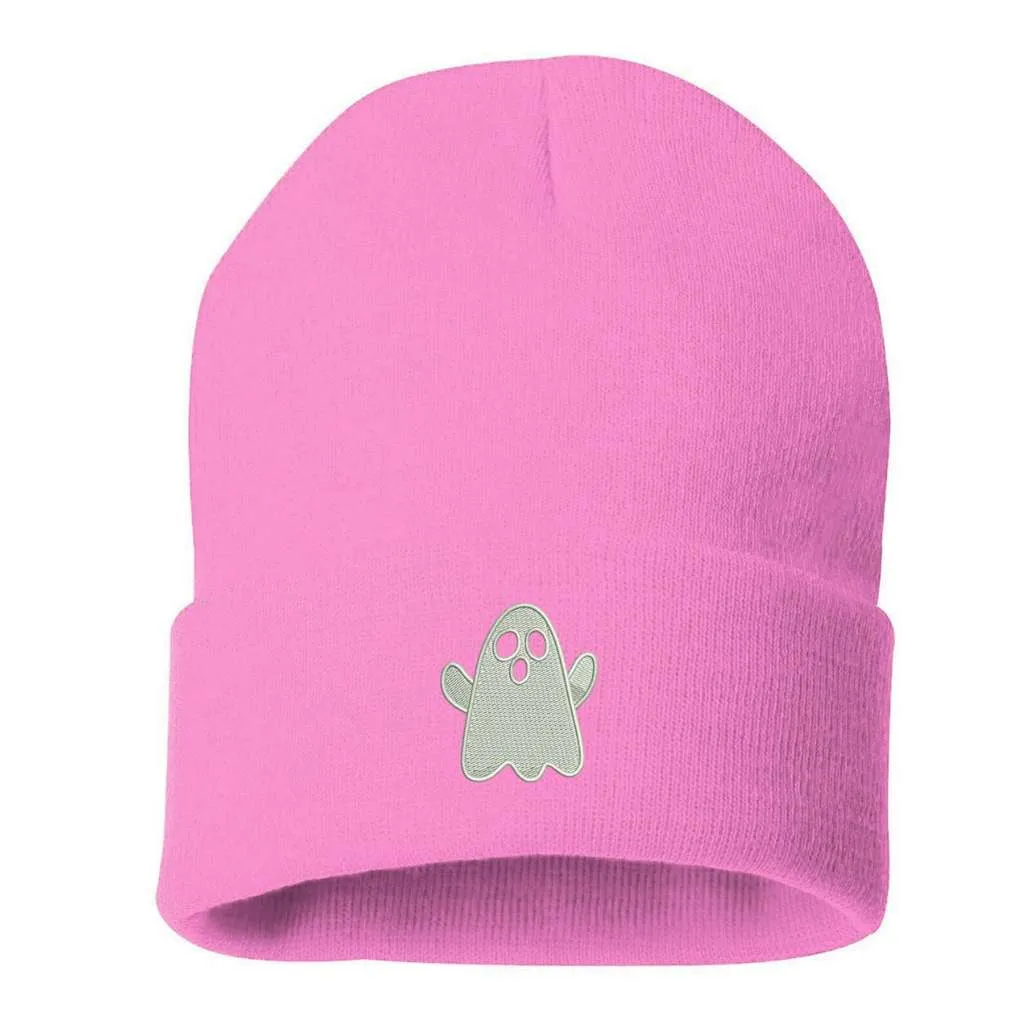 Nice Ghost Cuffed Beanie - Halloween Ghost Beanie