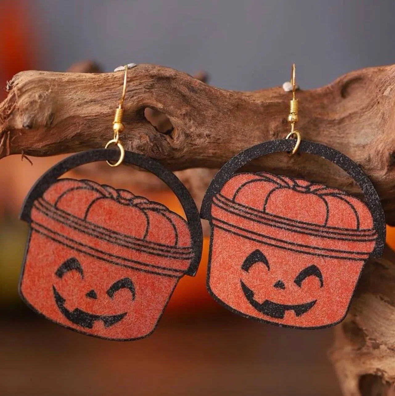 Old School Pumpkin Earrings - Fun Halloween Pumpkin Jewelry, Happy Meal Inspired!