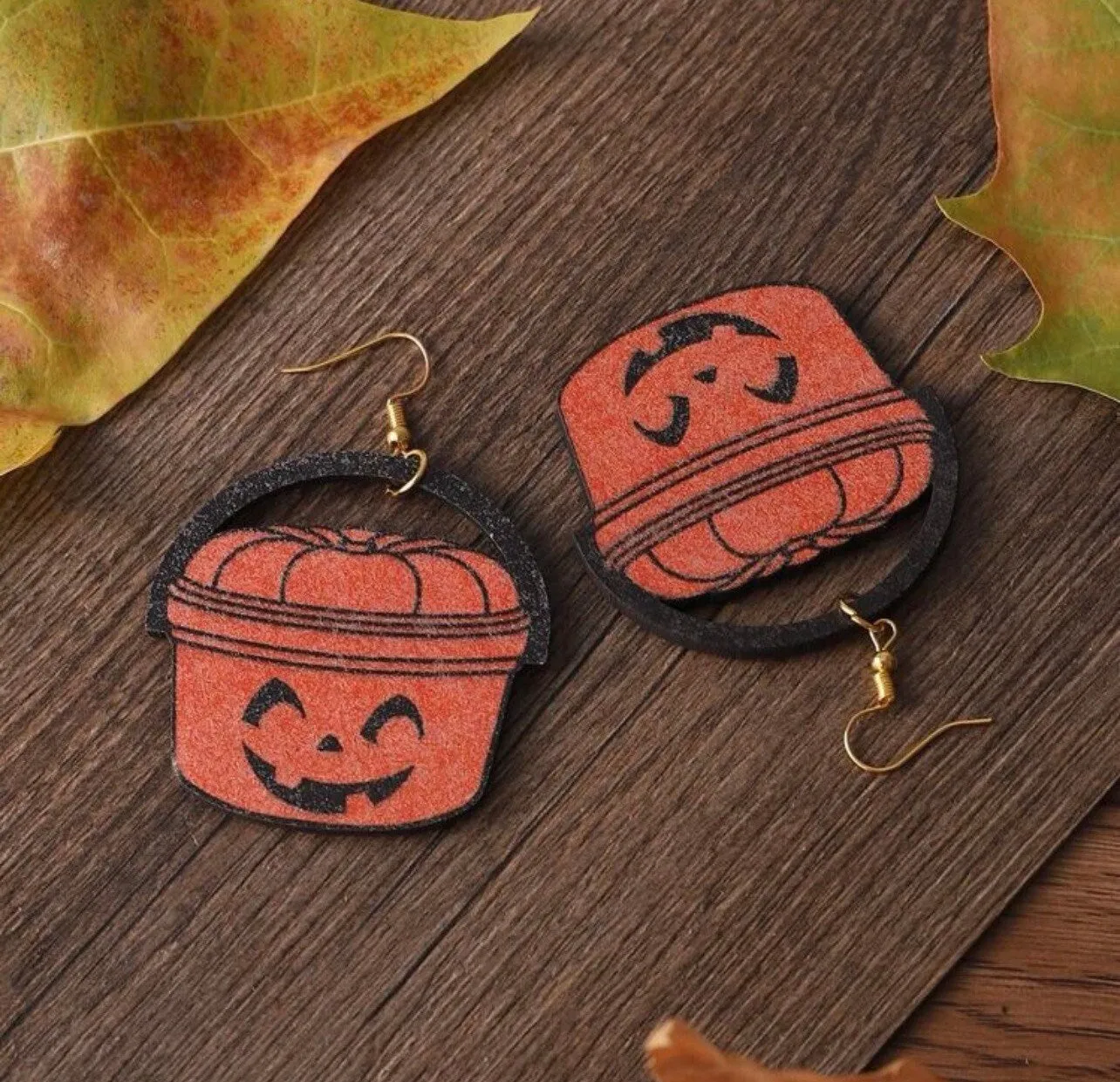 Old School Pumpkin Earrings - Fun Halloween Pumpkin Jewelry, Happy Meal Inspired!