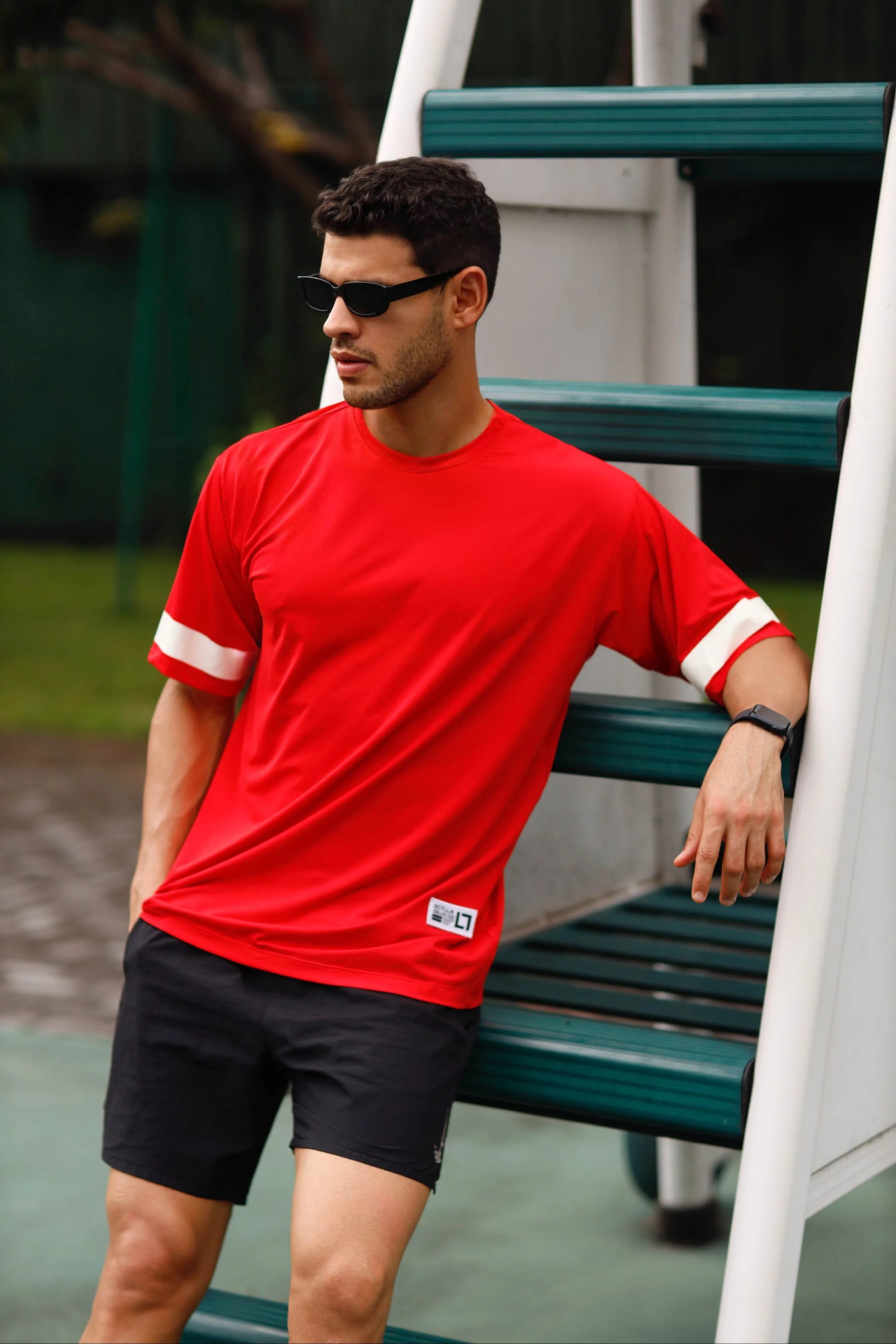 Own the game over sized printed tee SCY range - Red