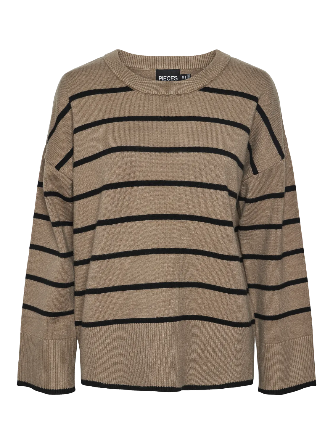 PCMATHILDE Pullover - Taupe Gray