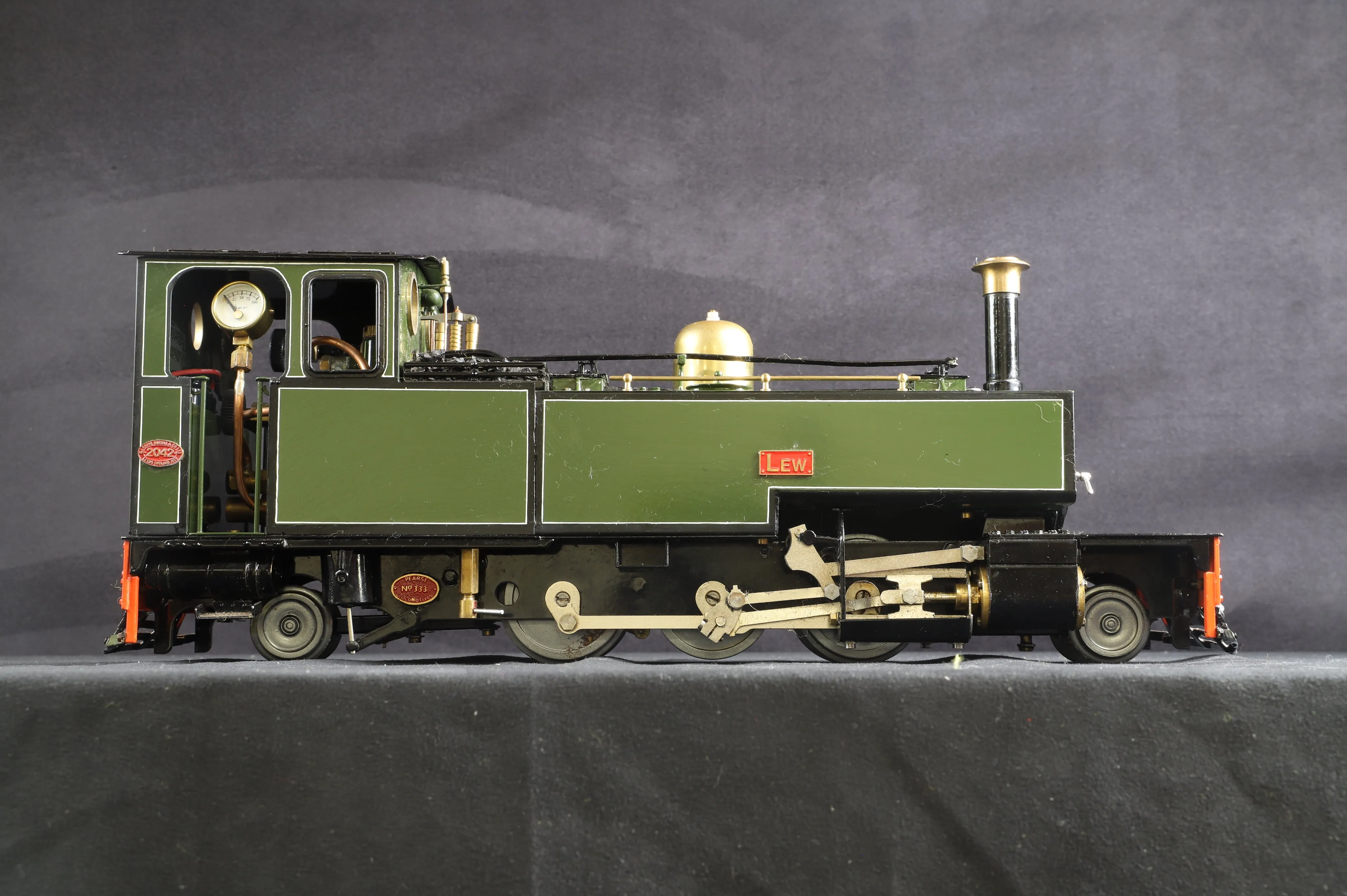 Pearse Live Steam 16mm (45mm Gauge) 'Lew' 2-6-2T '2042', with Radio Control