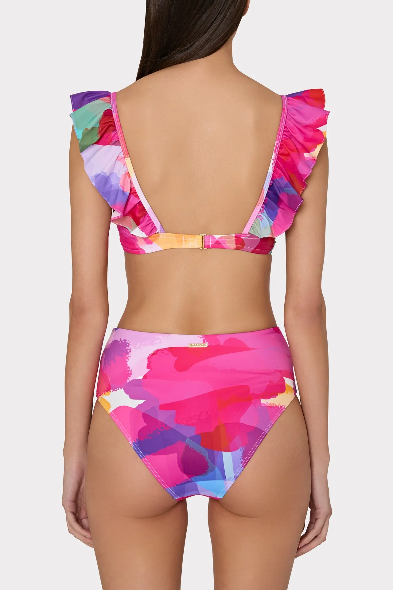 Rainbow Waterfall Tie Bikini Bottom