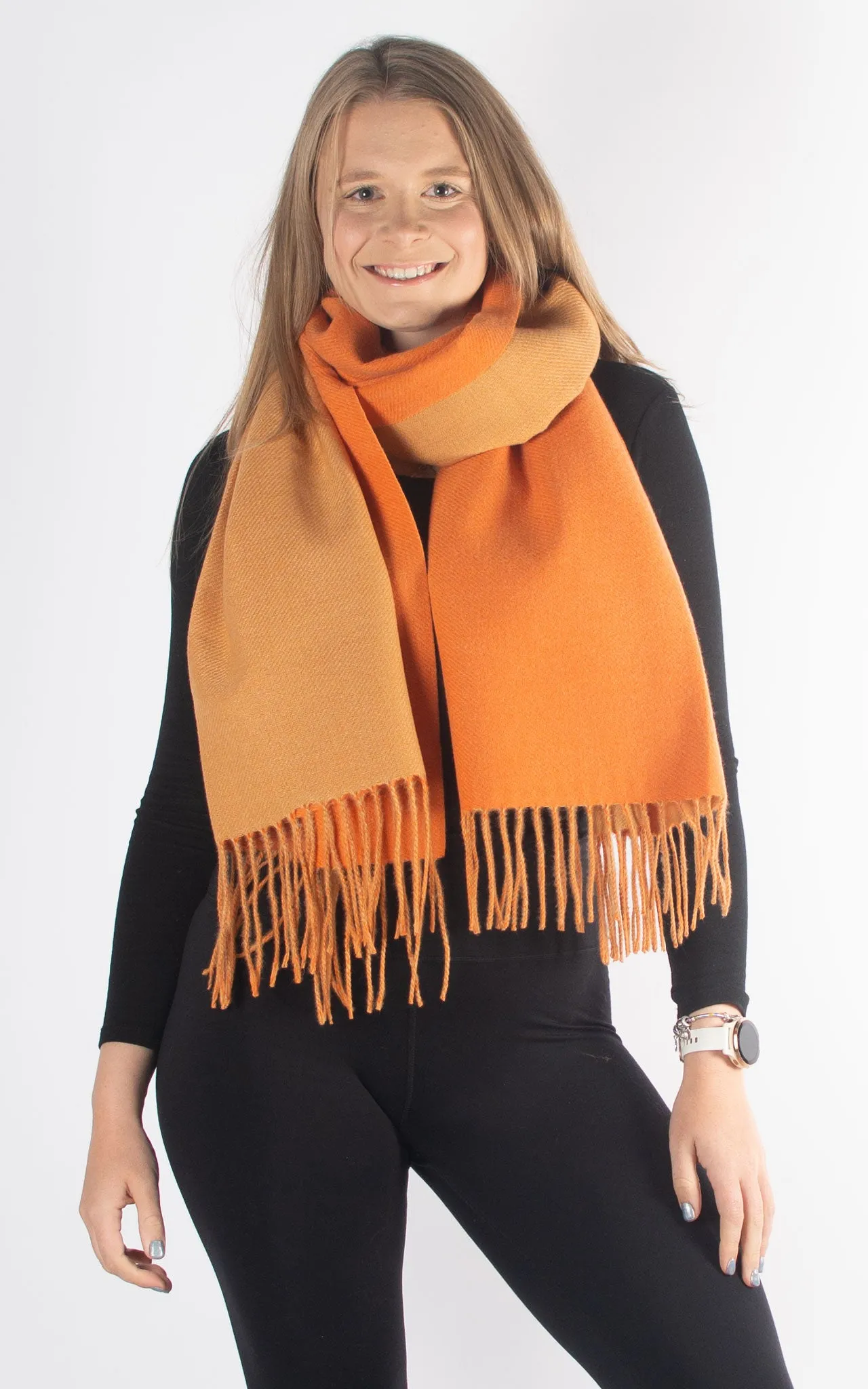 Reversible Winter Scarf | Orange