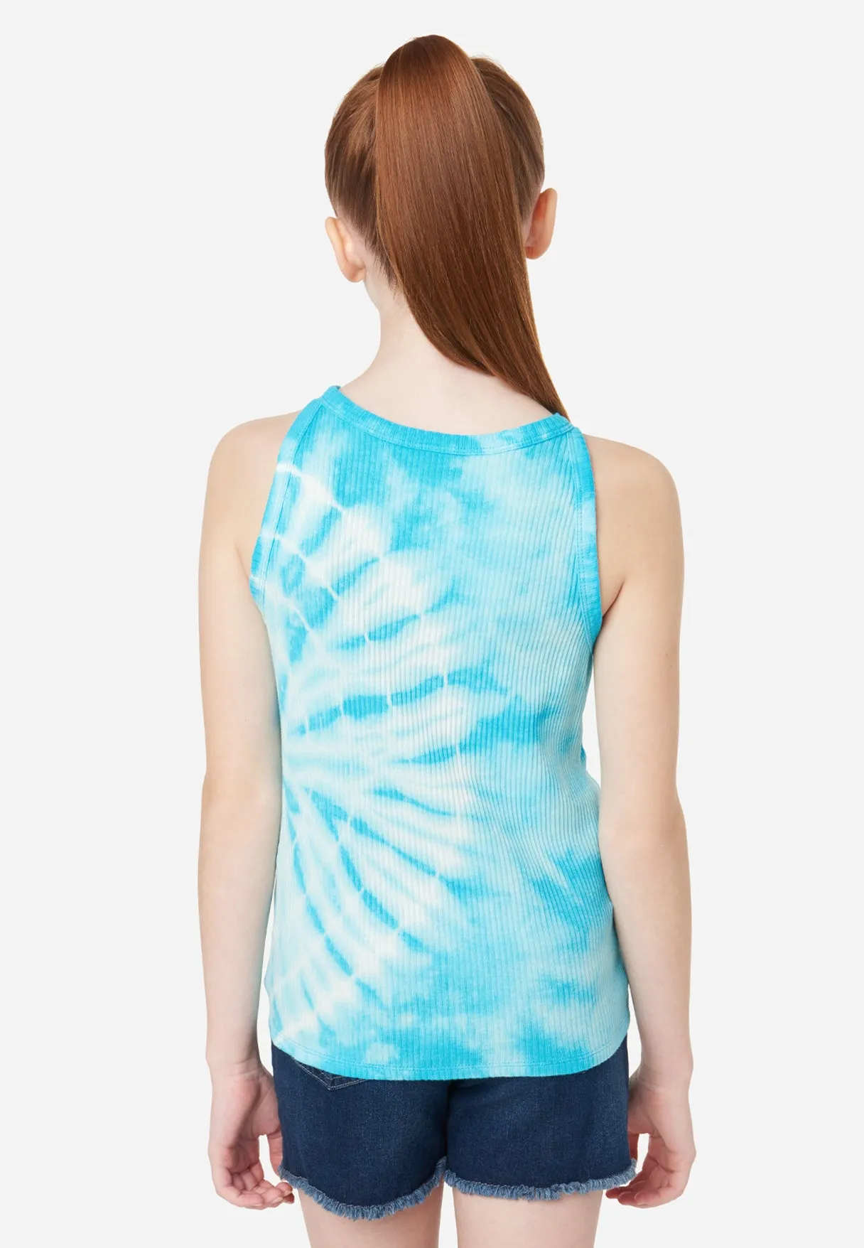 Ribbed High Neck Tank