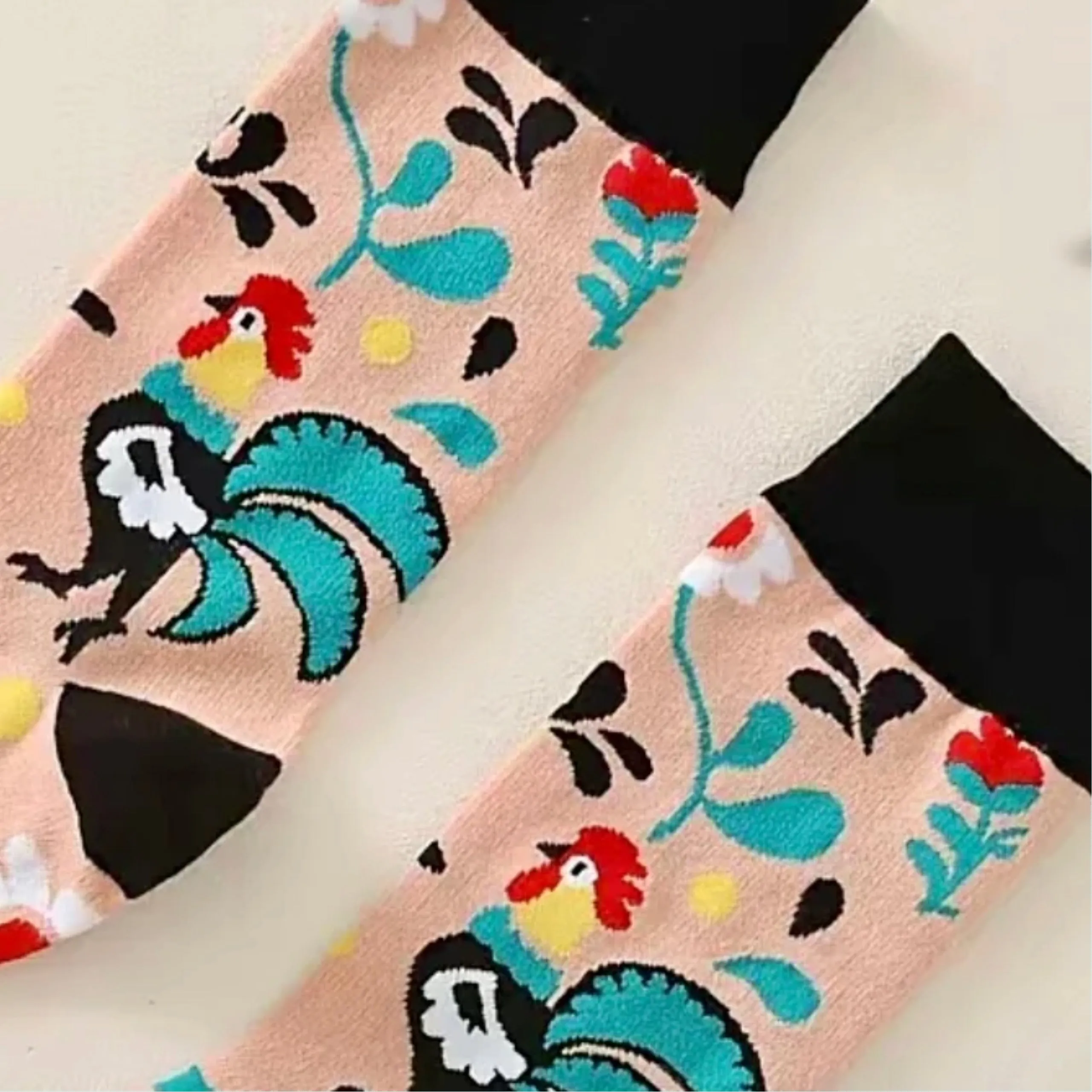 Rooster Socks from the Sock Panda (Adult Medium - Women's Shoe Sizes 5-10)