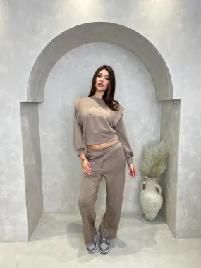 Taupe Pocket Jogging Bottoms