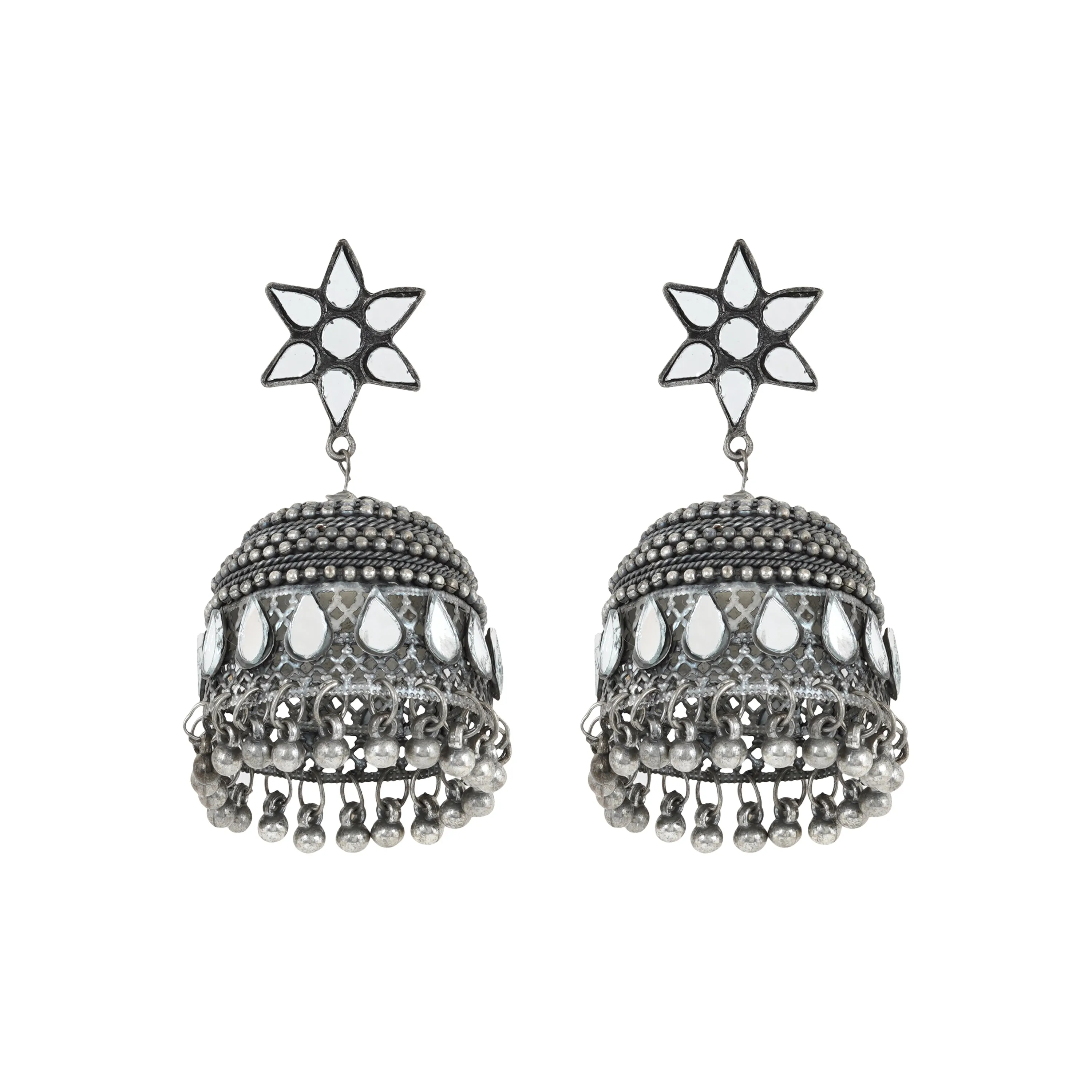 Teejh Crista Silver Oxidised Jewelry Gift Set