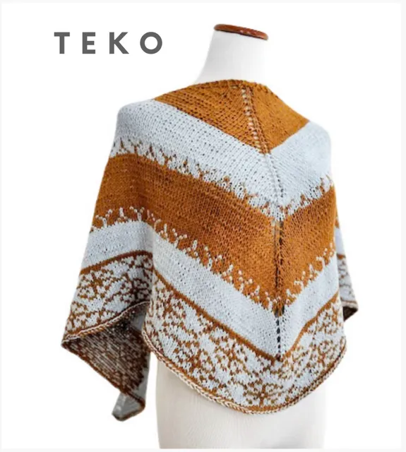 Teko shawl, pattern