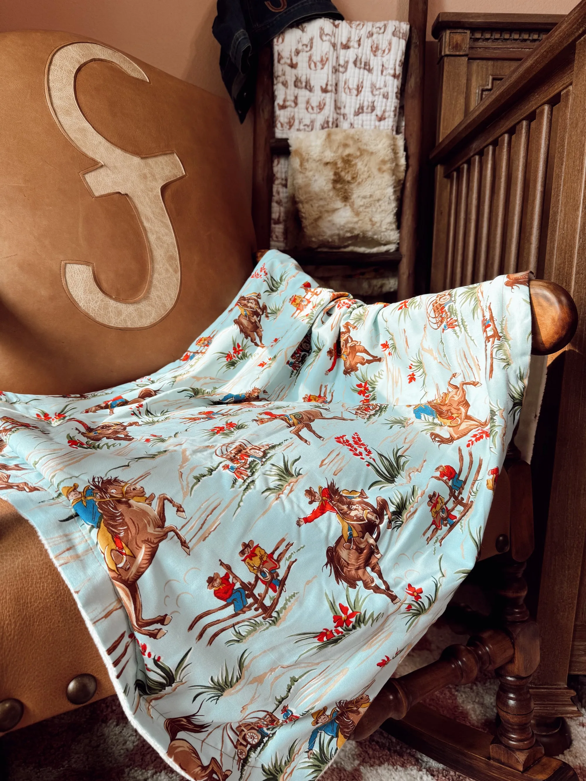 The Cowboy Way Baby Blanket