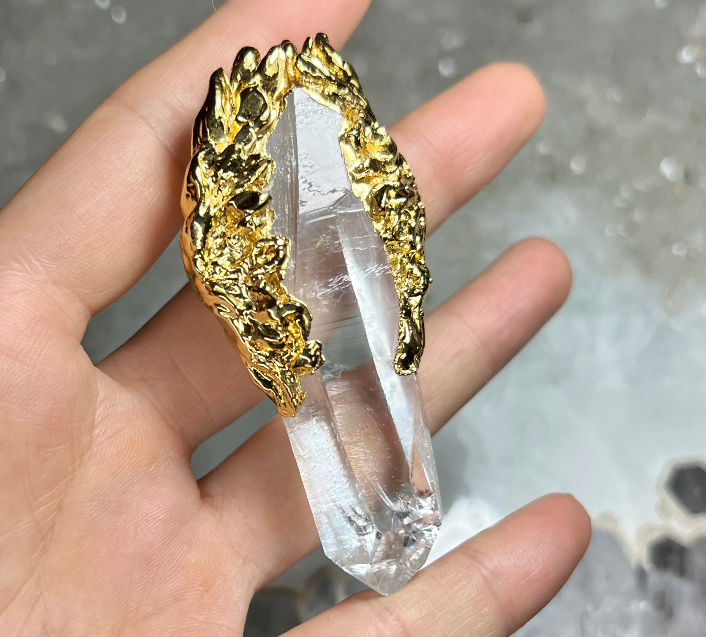 Wing Record Keeper QUARTZ necklace