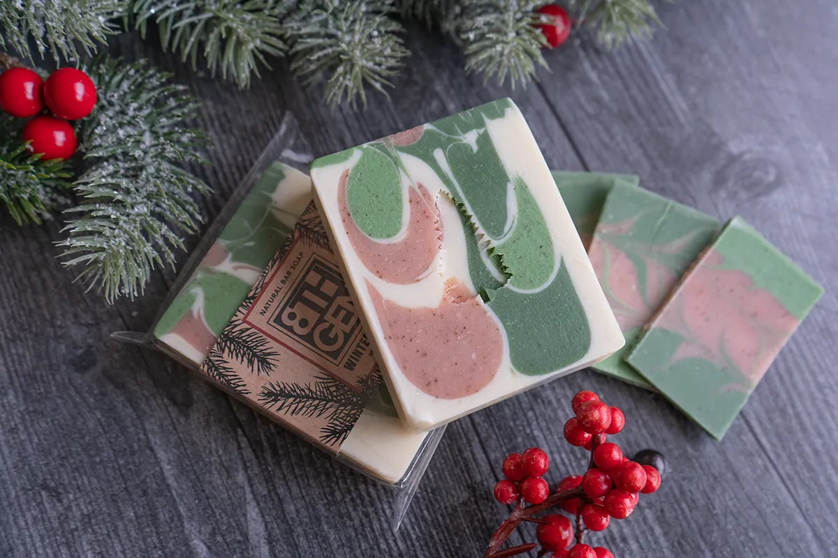 Winter Berry Handcrafted Soap - Single