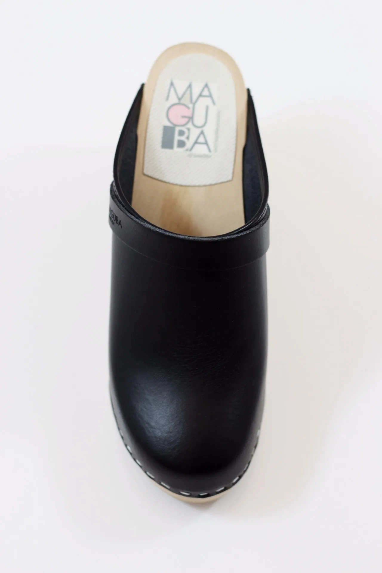 Women's Stockholm Clog - Black Leather